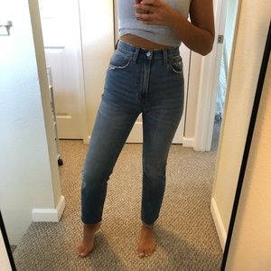 Abercrombie and Fitch ultra high rise jeans